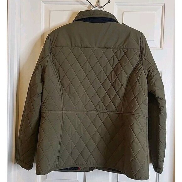 NWT Tommy Hilfiger Medium Womens Quilted Jacket Olive Juniper Green Item 1699187 - Picture 4 of 13